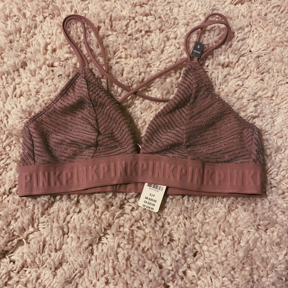 Other - light pink and silver sparkle bralette vs pink